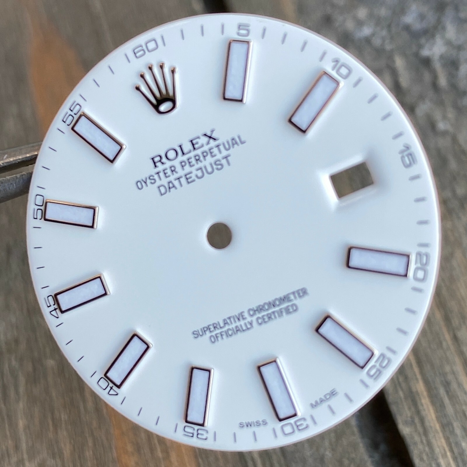 White Index Luminous Dial 41mm for Rolex Datejust II 41mm Steel 116334 116300