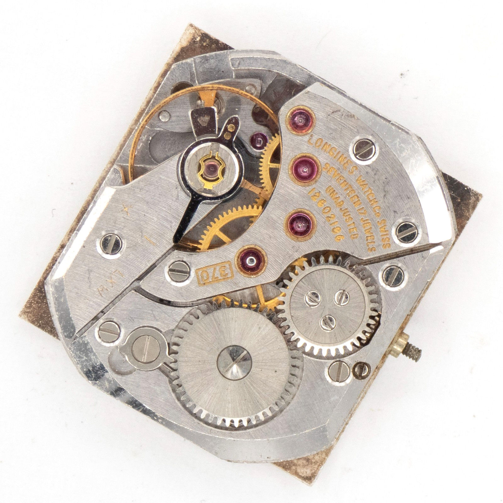 Vintage Longines Caliber 370 17-Jewel Wristwatch Movement