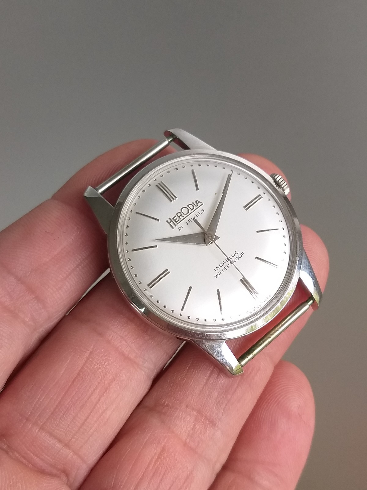 NOS 1970’s Project Watch 35mm Steel Case + Dial & Hands for ETA 2452 or ETA 2391