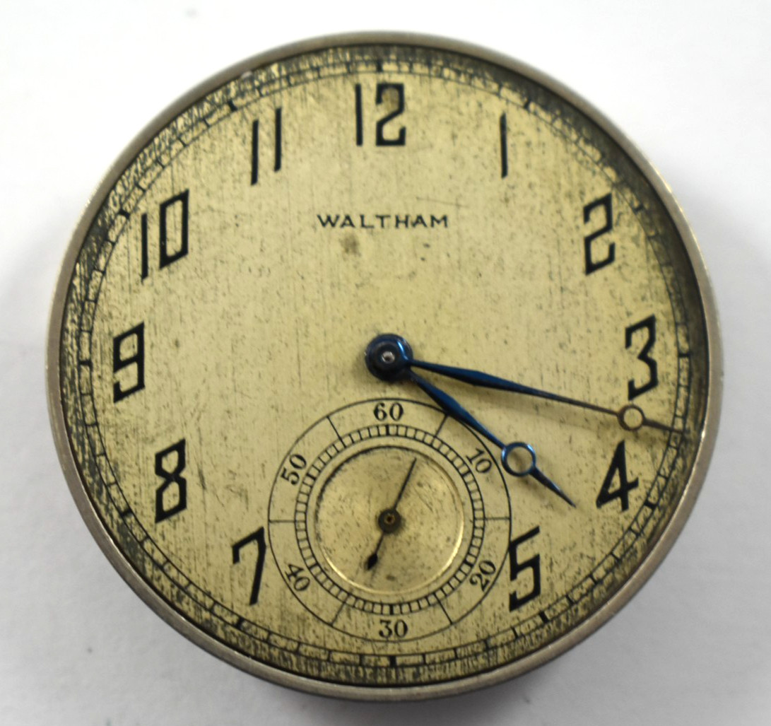 Vintage Waltham Grade 225 12s 17J OF Pocket Watch Movement lot.qj