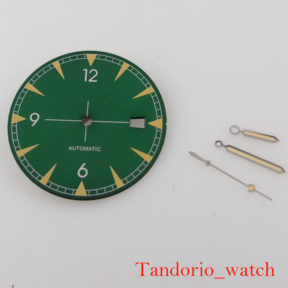 Watch Parts Replacement Bliger 33.5mm Luminous Watch Dial For NH35 Movement