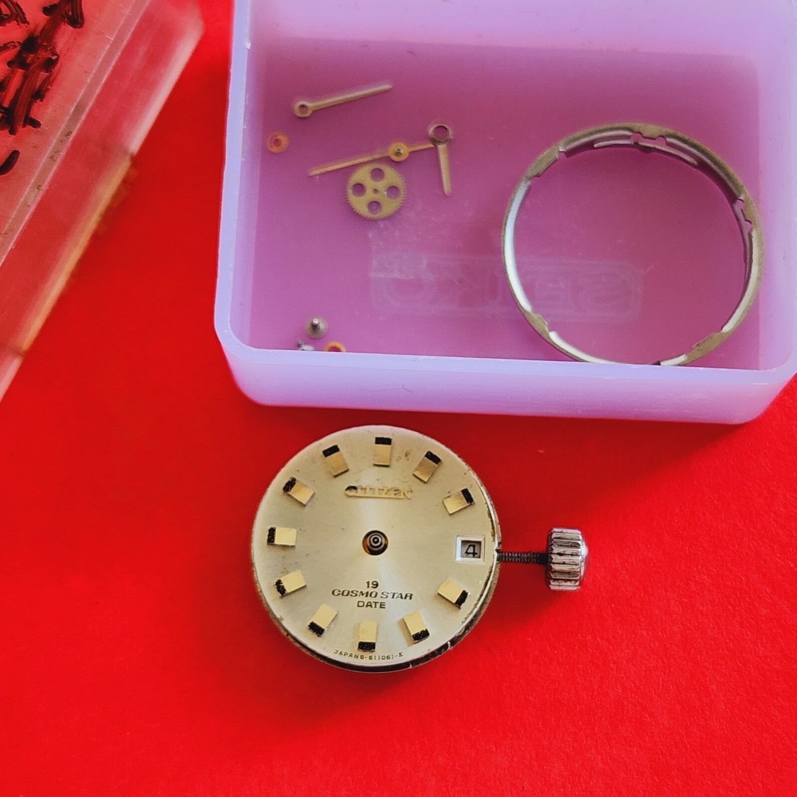 Citizen Cosmo Star Date 19 Ladies Movement Manual Dial Hands Stem Crown Parts