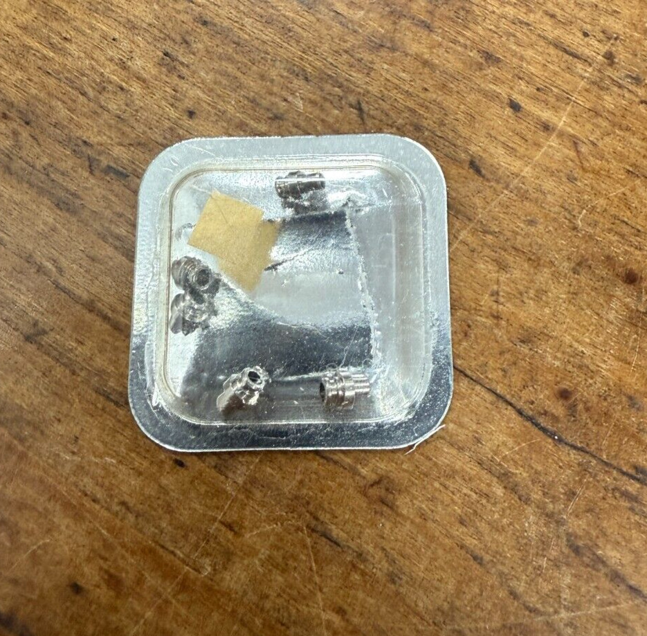 Genuine New Cartier Santos GM Pack of (5) Silver Crown Tubes Part# VC150080