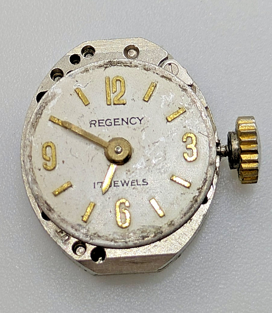 AS 1677 Regency Manual Watch Movement 17 Jewels Bad Balance Parts Repair 15.8mm