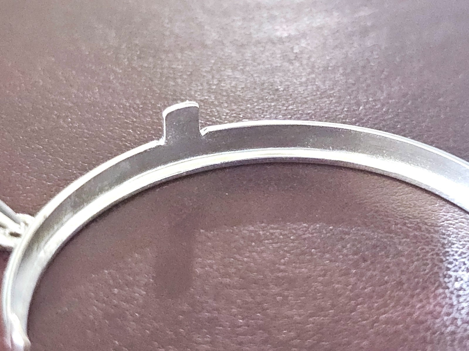 925 Sterling Silver Prong Back Simple Bezel for 39mm 1 oz Silver Rounds Casino