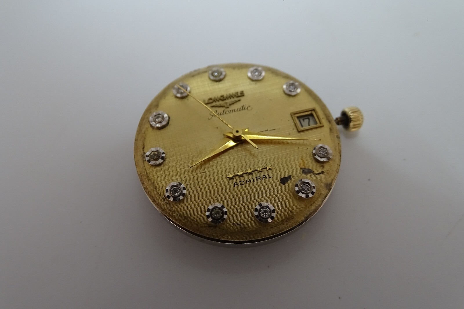 Longines Admiral Complete Movement & Diamond Dial Cal L890.2 Running Vintage