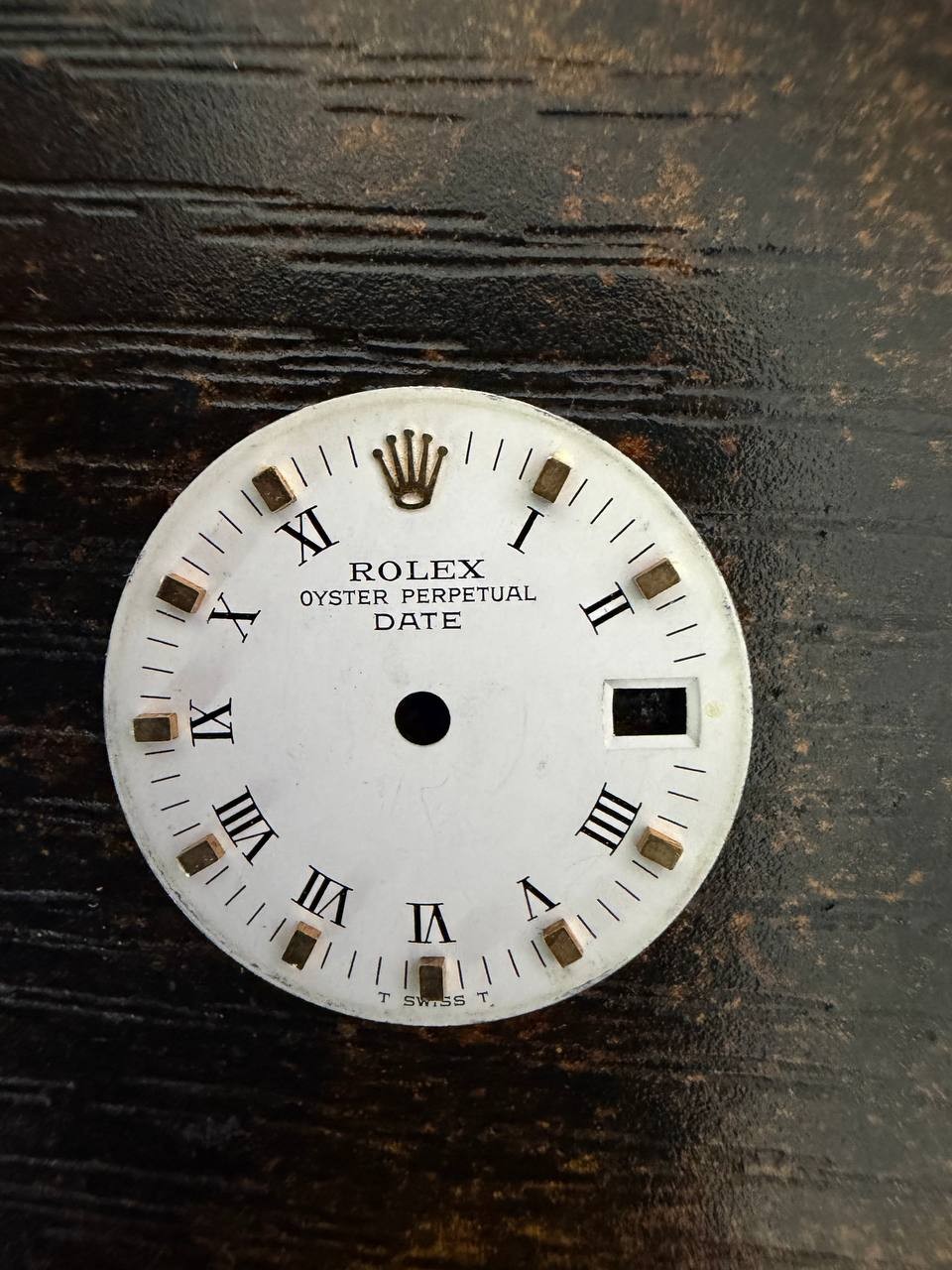 ROLEX LADIES OYSTER PERPETUAL DATE 6517 6516 6519 WHITE STICK DIAL USED COND