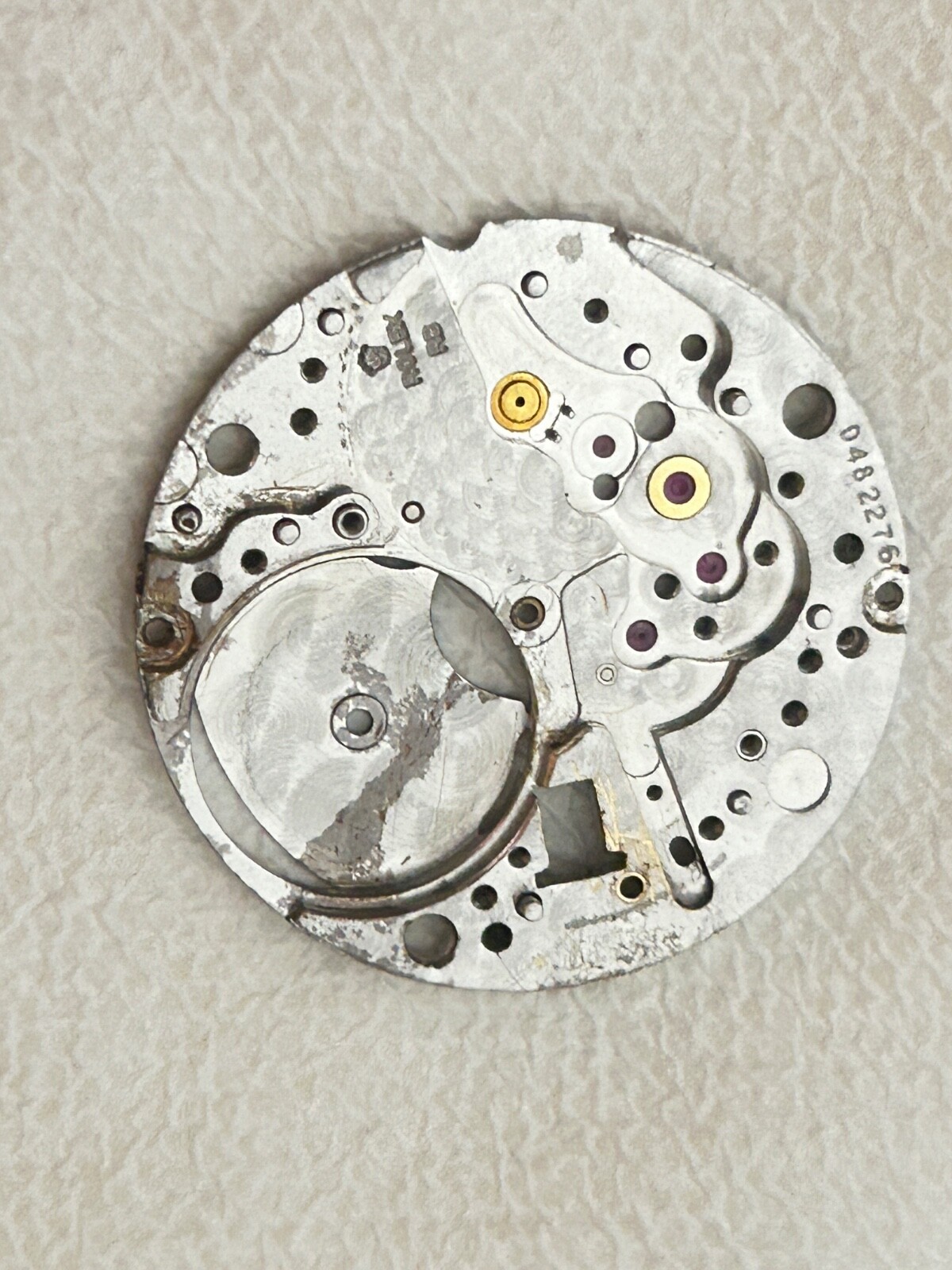100% Authentic ROLEX 1570 Main Plate with all jewels and used