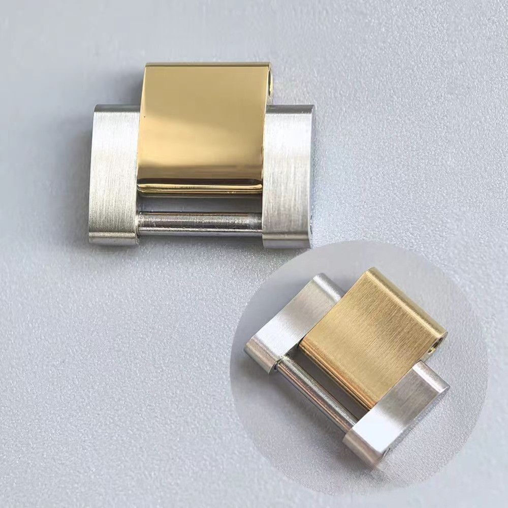 15.5mm Middle Gold Steel Oyster Bracelet Link for Rolex Submariner 40mm 116613