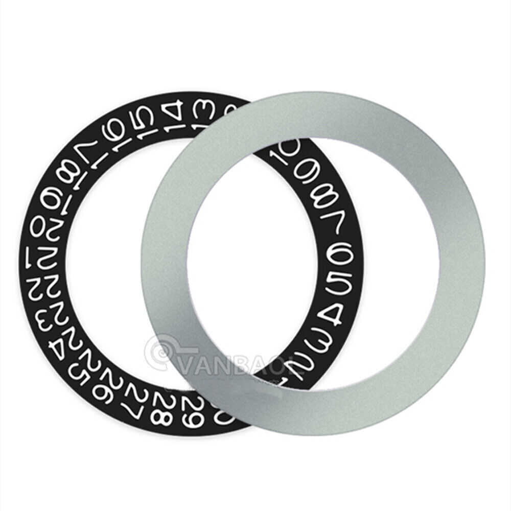 Black Background Black Character Date Disk Date Wheel for NH35 NH36