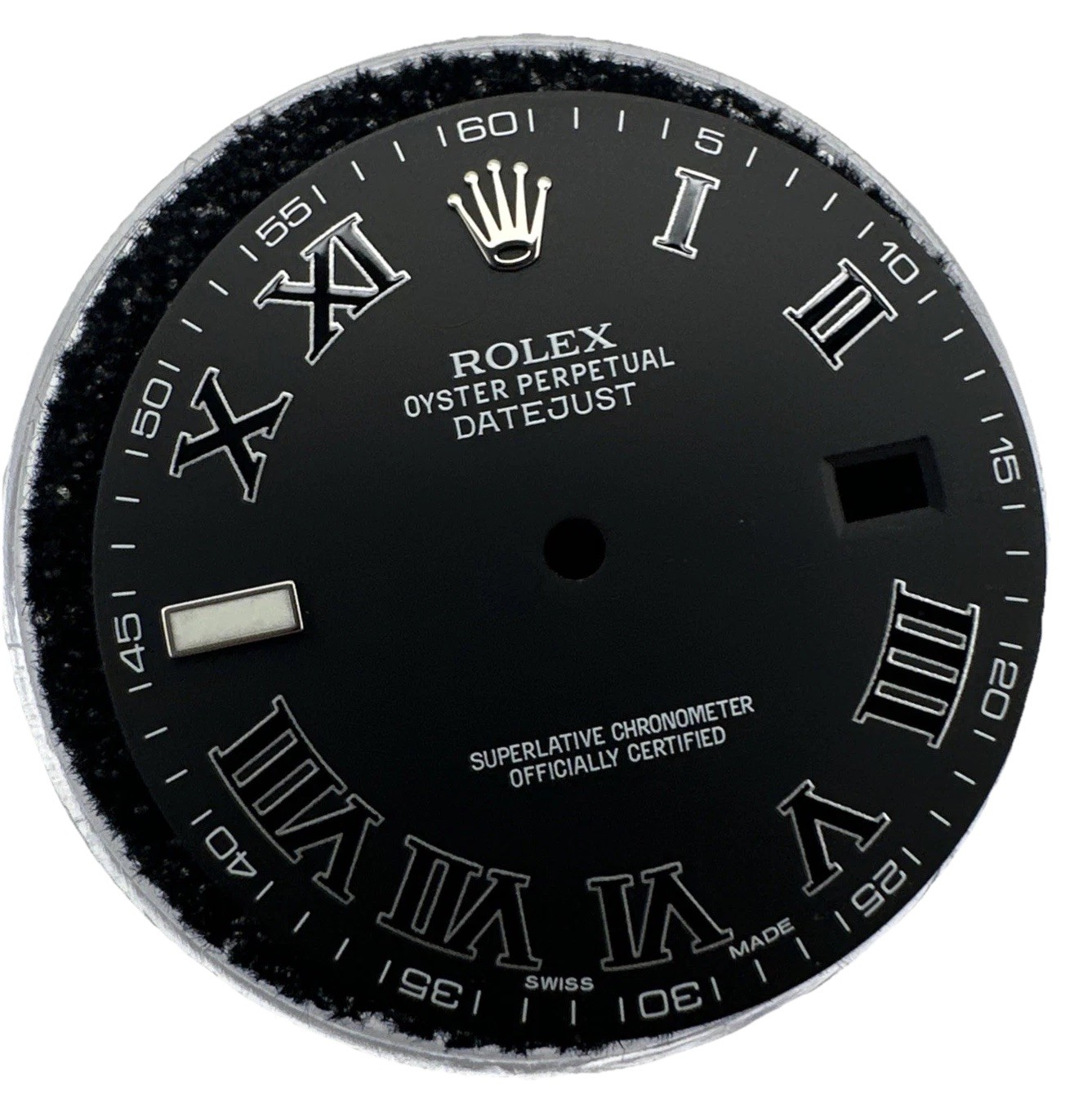 Genuine Rolex Factory Dial Black Roman Datejust 2/II – 41mm 116300, 116334
