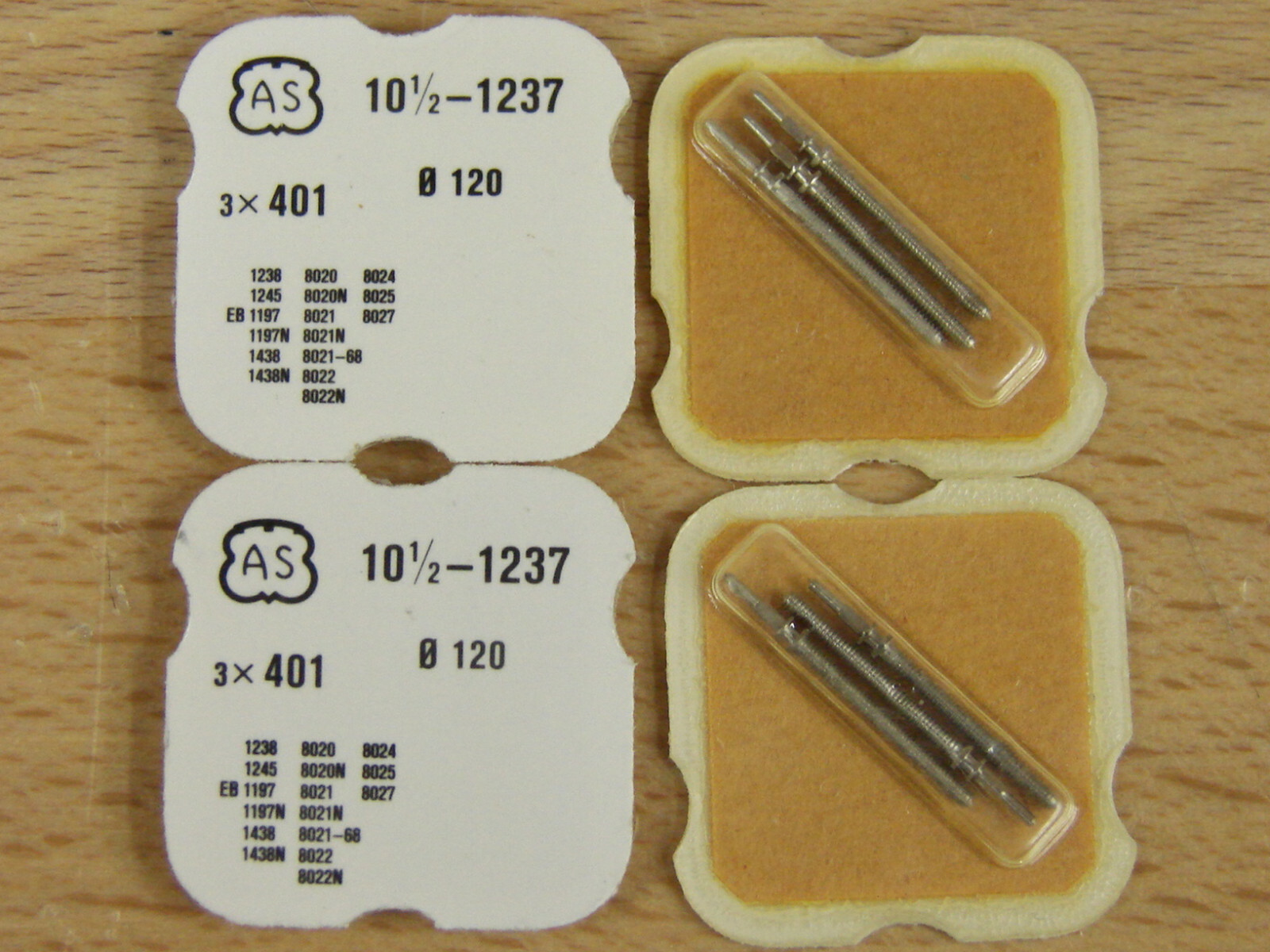 EB Bettlach 1197,1438,8020, 21, 22,24,25,27 & AS 1237 wristwatch stem 1dozen lot