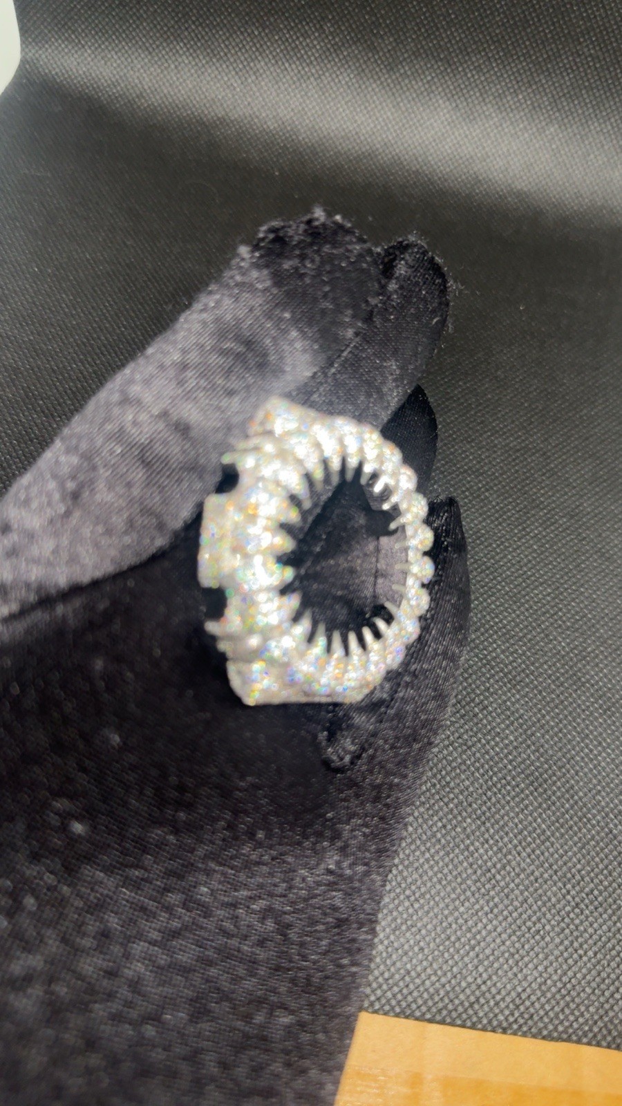 VVS Moissanite Iced Bezel For Casio G Shock GA-2100 Silver Spike Bust Down