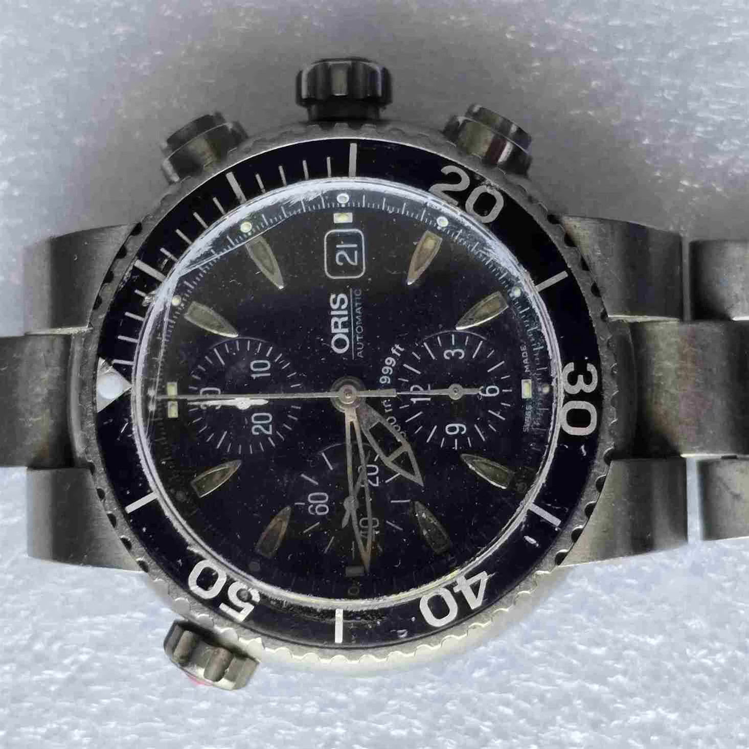 ORIS AQUIS TITAN Chronograph. Ref: 7542. Cal: ETA-7750. For Repairs