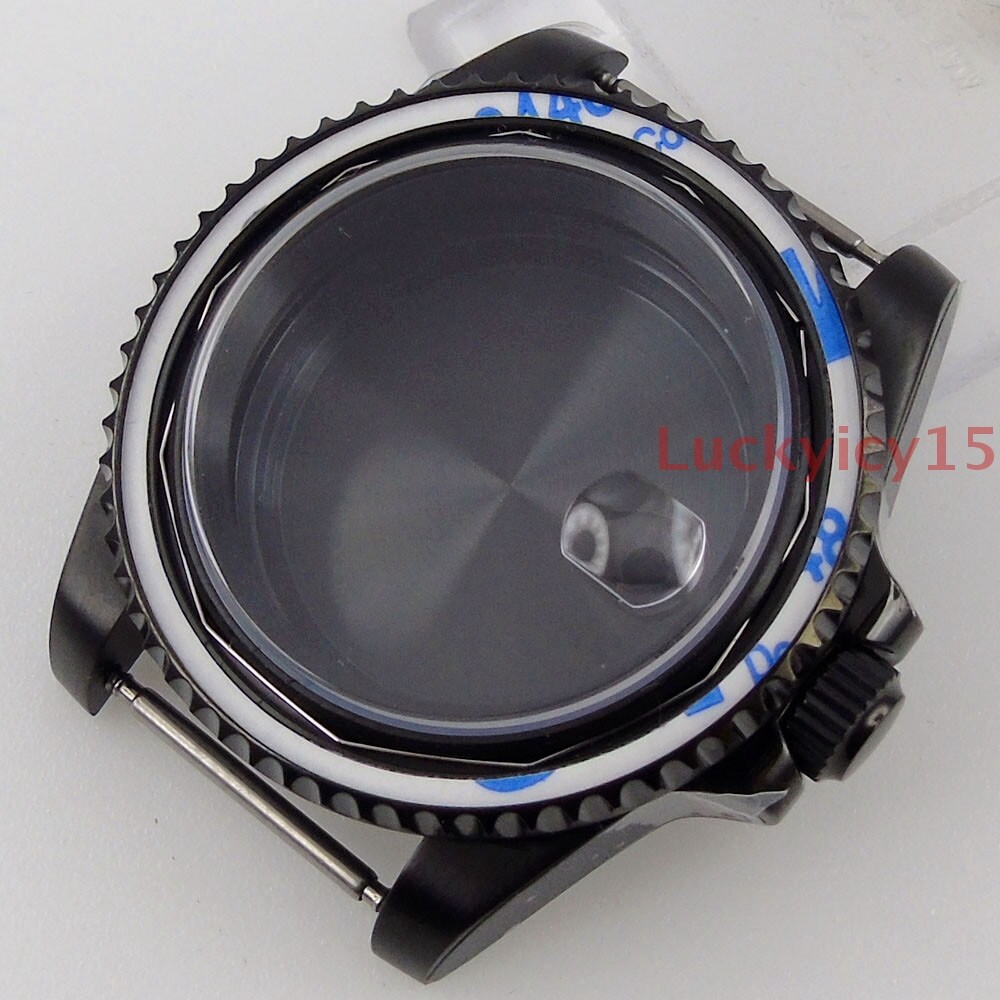 20ATM watch cases 40mm steel PVD case fit for NH35A movement mens watch sapphire