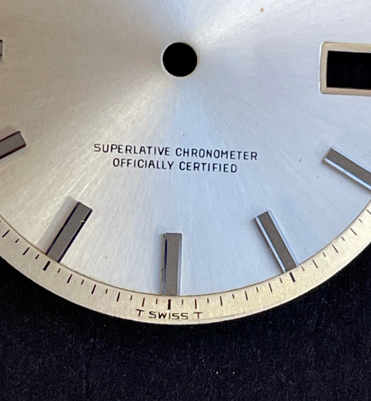 Vintage Rolex Oyster Perpertual Datejust Watch Dial For 36mm Case 1601 1603 1600