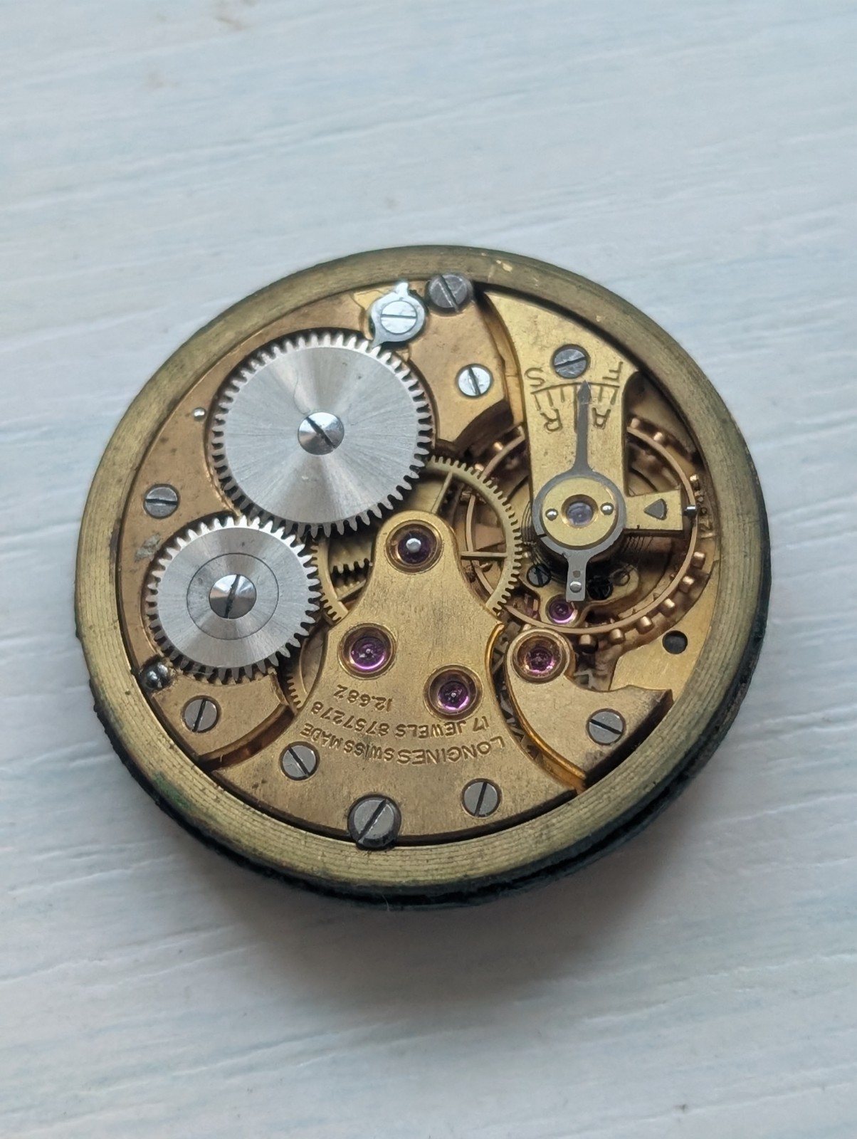 Vintage Longines 12.68Z Mechanical Watch Movement (Spares/Repairs/Good Balance)