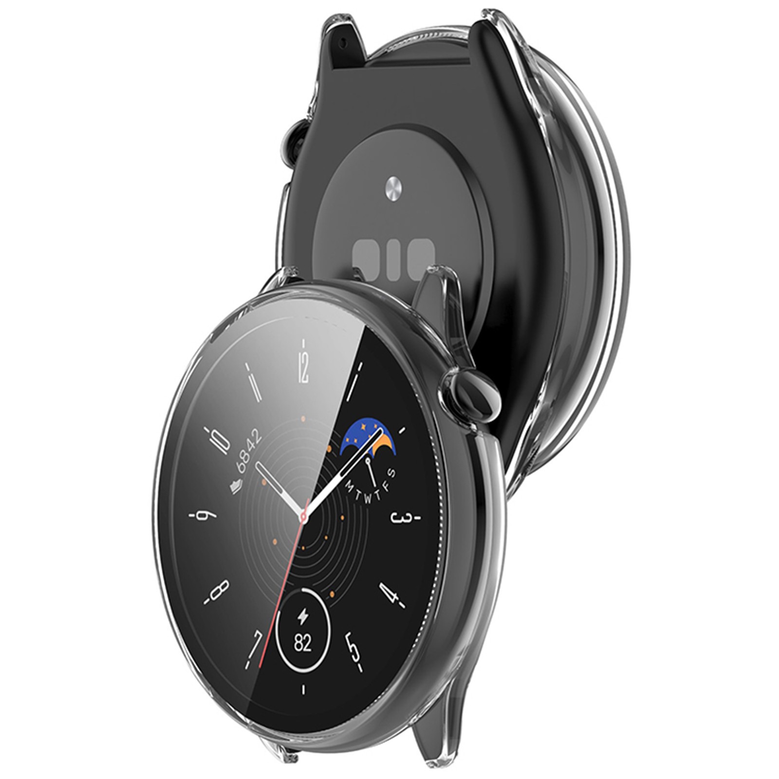 45.1MM Watch Case PC+Tempered Glass Film Protective Case for Amazfit GTR Mini