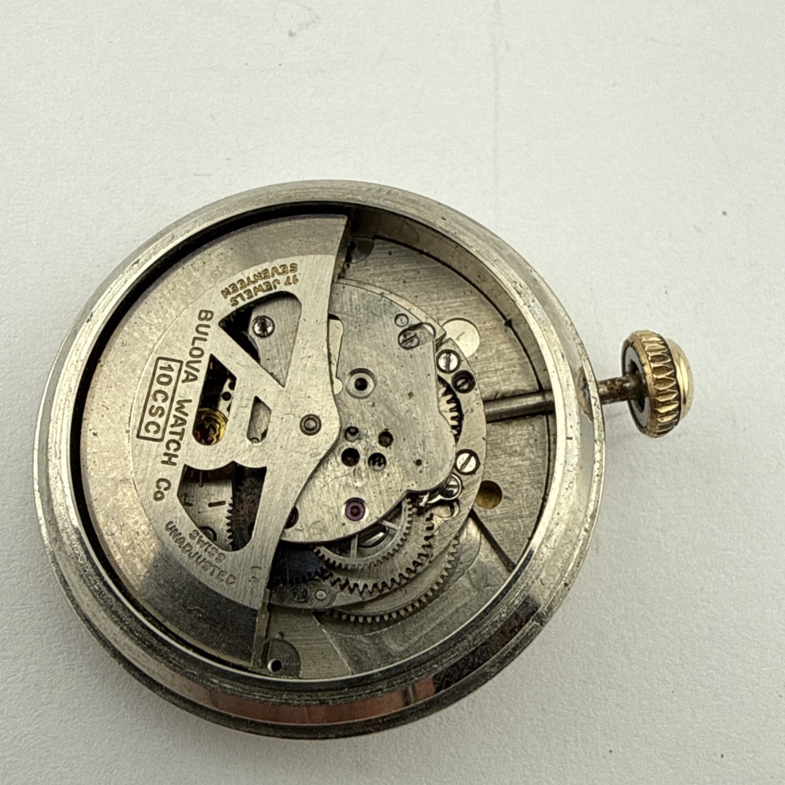 Bulova 10CSC automatic men’s Wristwatch movement – Good Balance Wheel Running