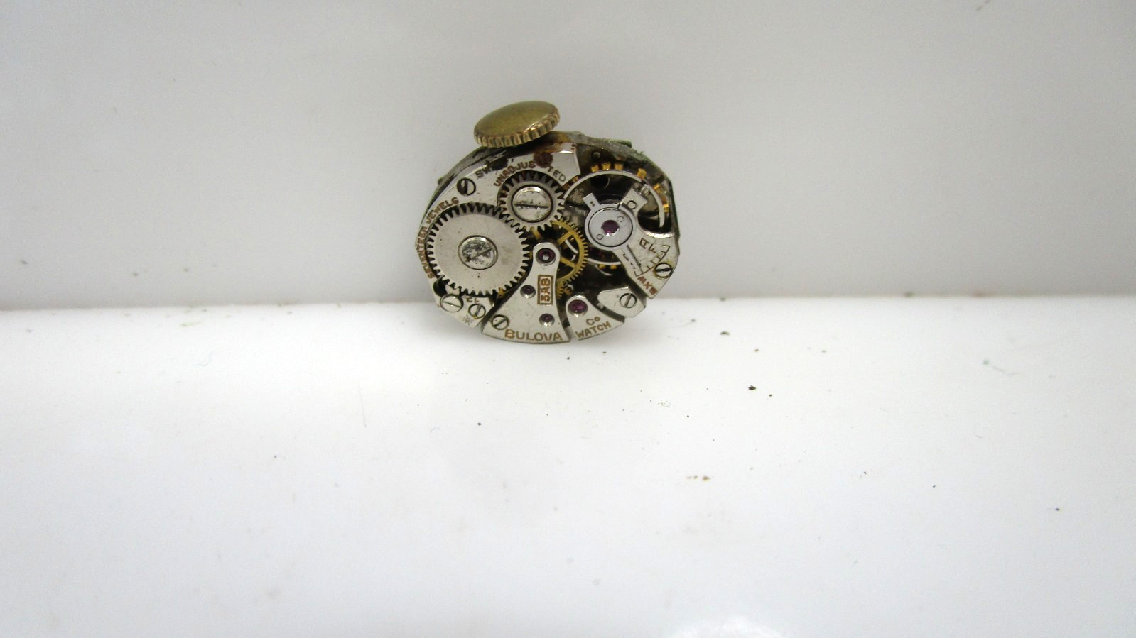 Vintage Bulova Lady Manual 17J 383903 Watch for Parts Not Working