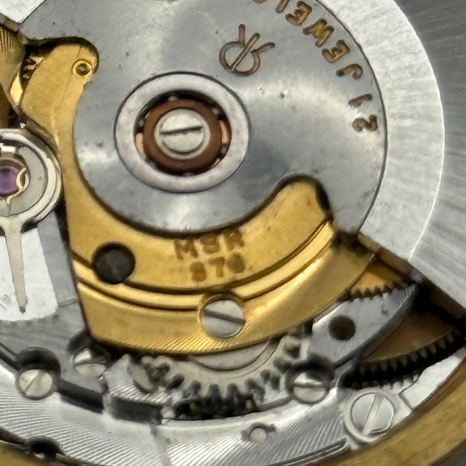 MSR S76/28 Watch Movement Garrard Date 21 Jewels Automatic Vintage Parts 30.4mm