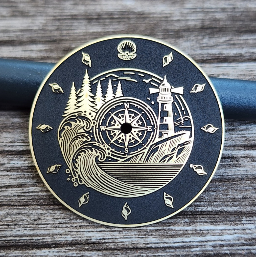 Custom-Made Laser Engraved Watch Dial | Lighthouse – Order any designsize