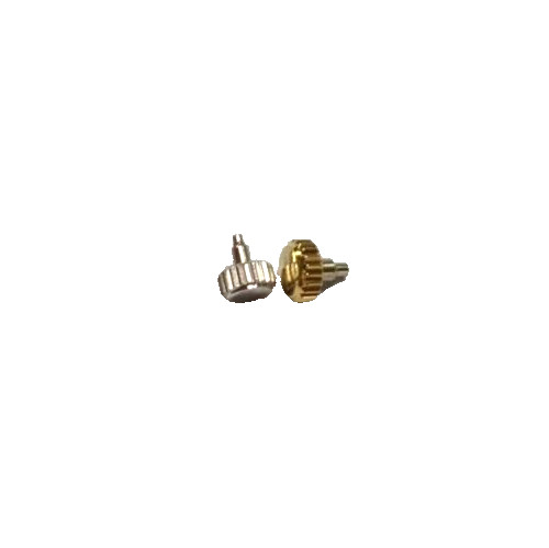 SCREW DOWN CROWNS TO FIT ROLEX WATCHES 6.0mm & 5.3mm SS & YELLOW GOLD PLATE NOS