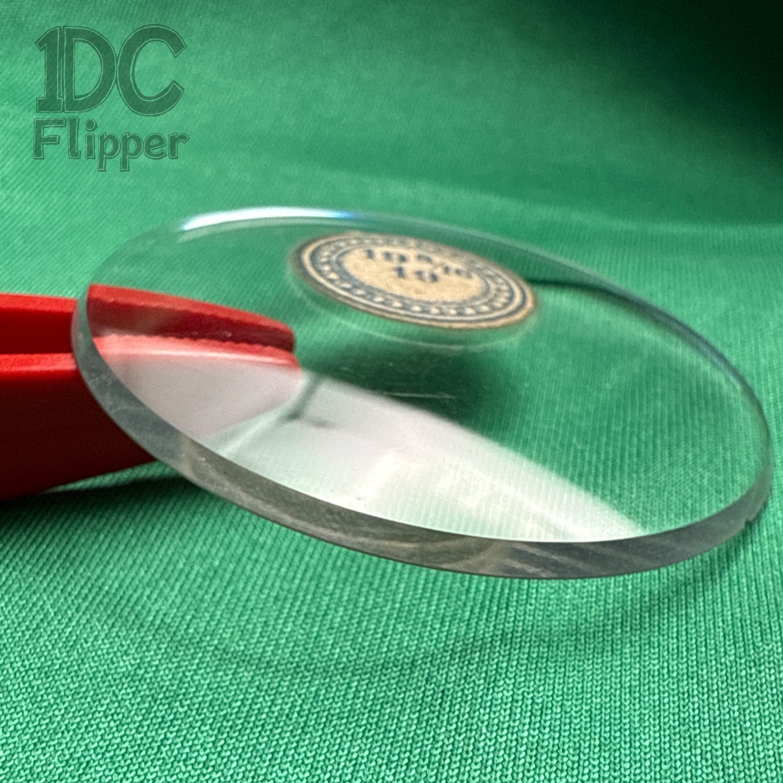 Glass Pocket Watch Crystal 19 8/16 Open Face 44.1mm C19-18 NOS Read!