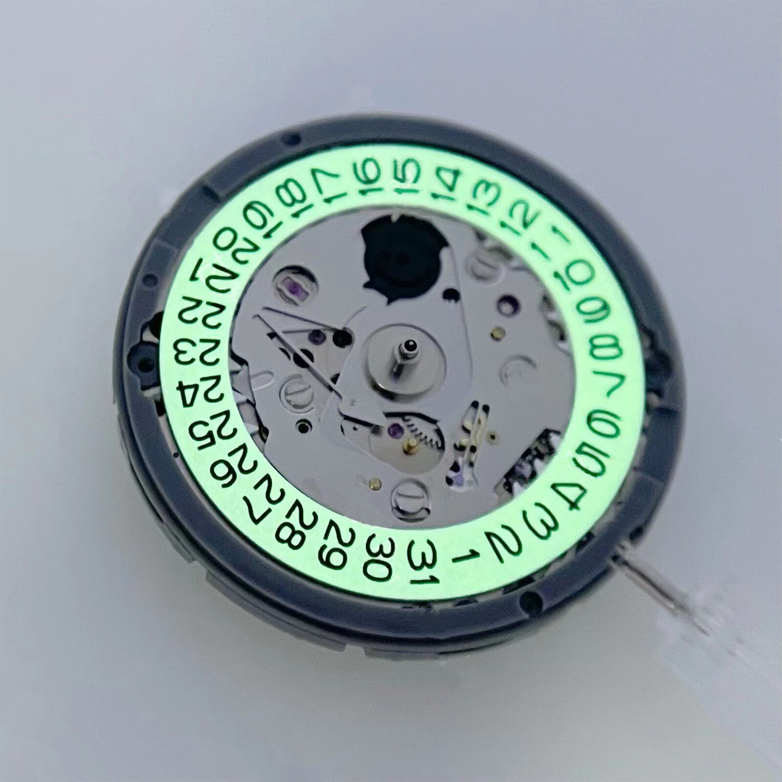 Green Luminous Base Black Letters Movement Repair Parts For NH35A Watch Movement