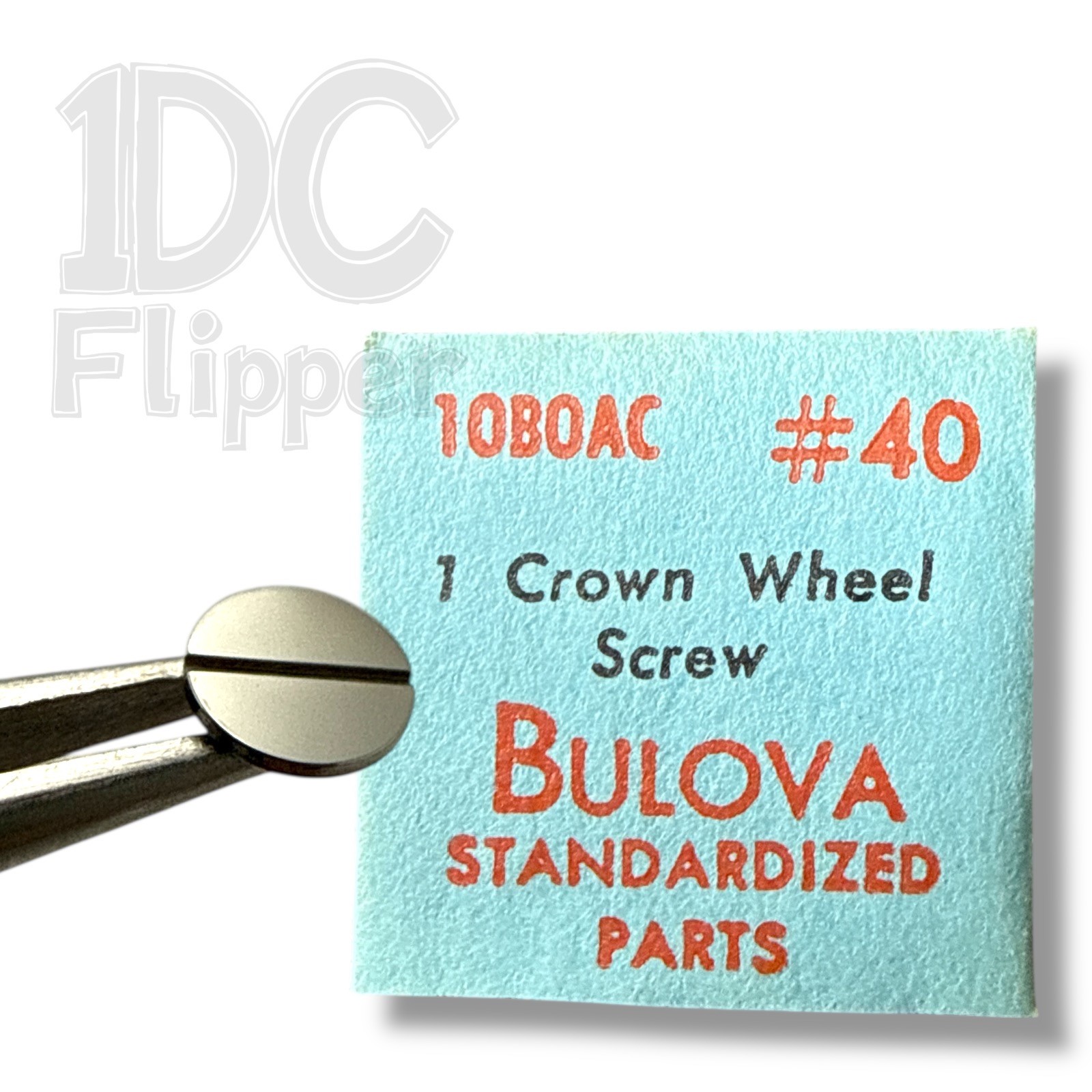 Bulova 10BOAC CROWN WHEEL SCREW #40 Bulova 10BP Fits Multiple, Read List!