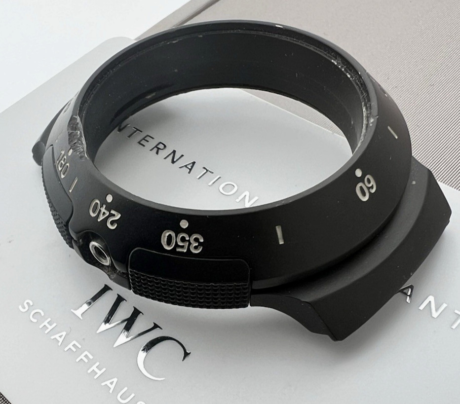 IWC / PORSCHE DESIGN COMPASS RARE WATCH CASE 3700S BLACK PVD 41MM NEW Swiss Made