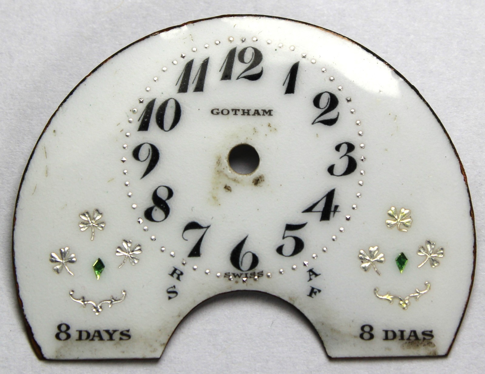 Hebdomas Gotham Porcelain Pocket Watch DIAL ONLY