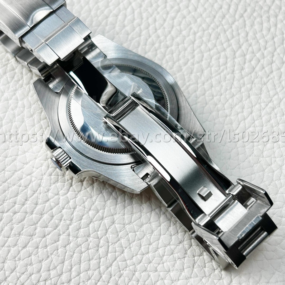 40MM 24 Hour Unidirectional bezel Watch Case and Bracelet Fit Seiko NH35 NH36