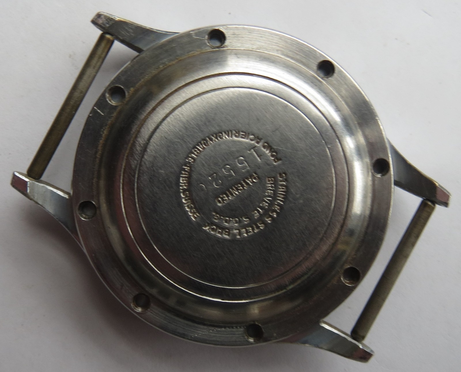 Pierce chronograph mens wristwatch nickel chromiun case 37 mm. in diameter