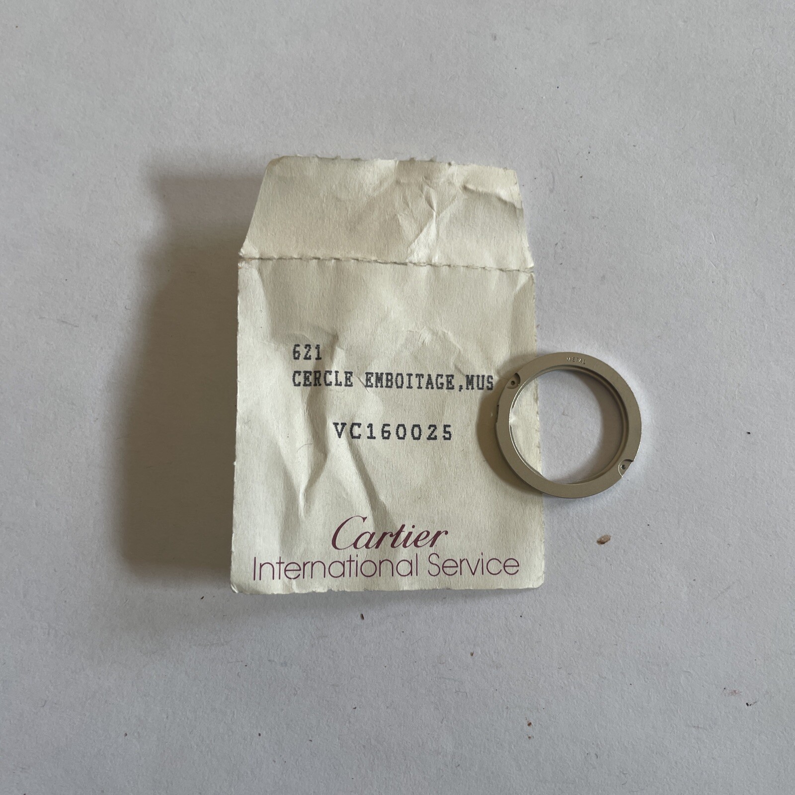 Auth New Cartier 24mm Cercle Emboitage, Mus VC160025