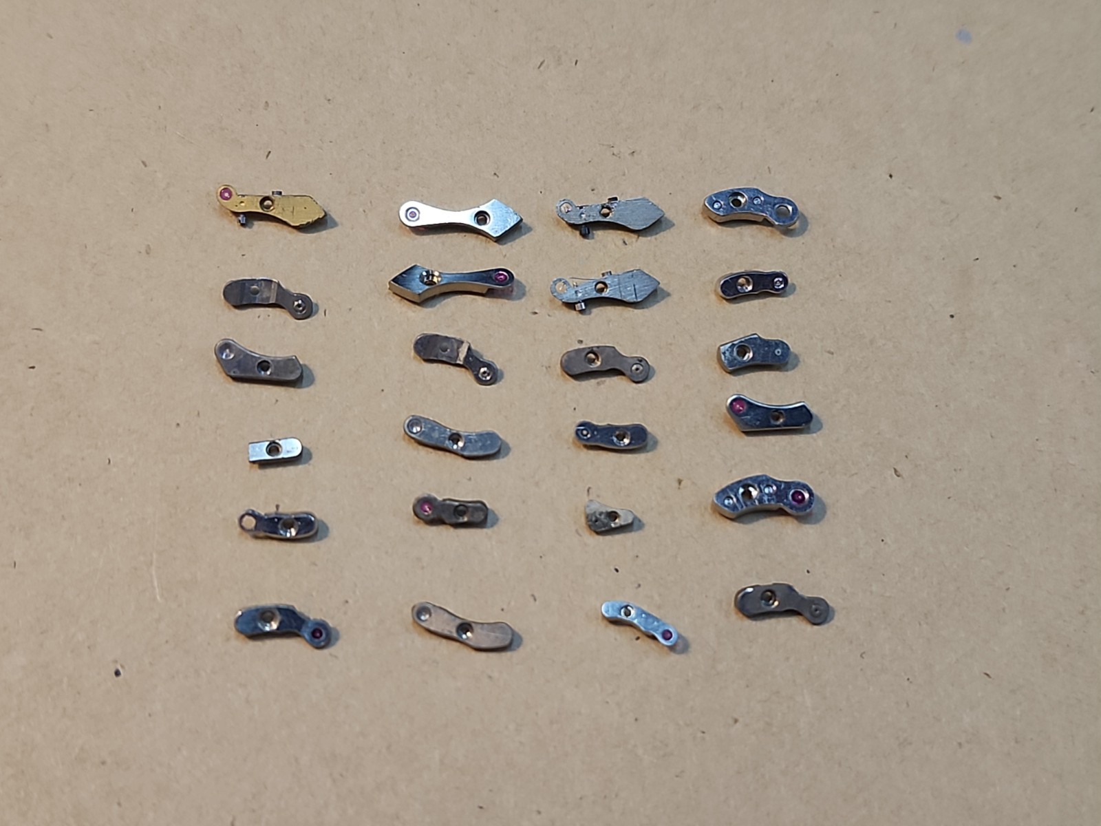 Lot Of 24 Mixed Wristwatch Bridges Movement Parts Spares Repairs