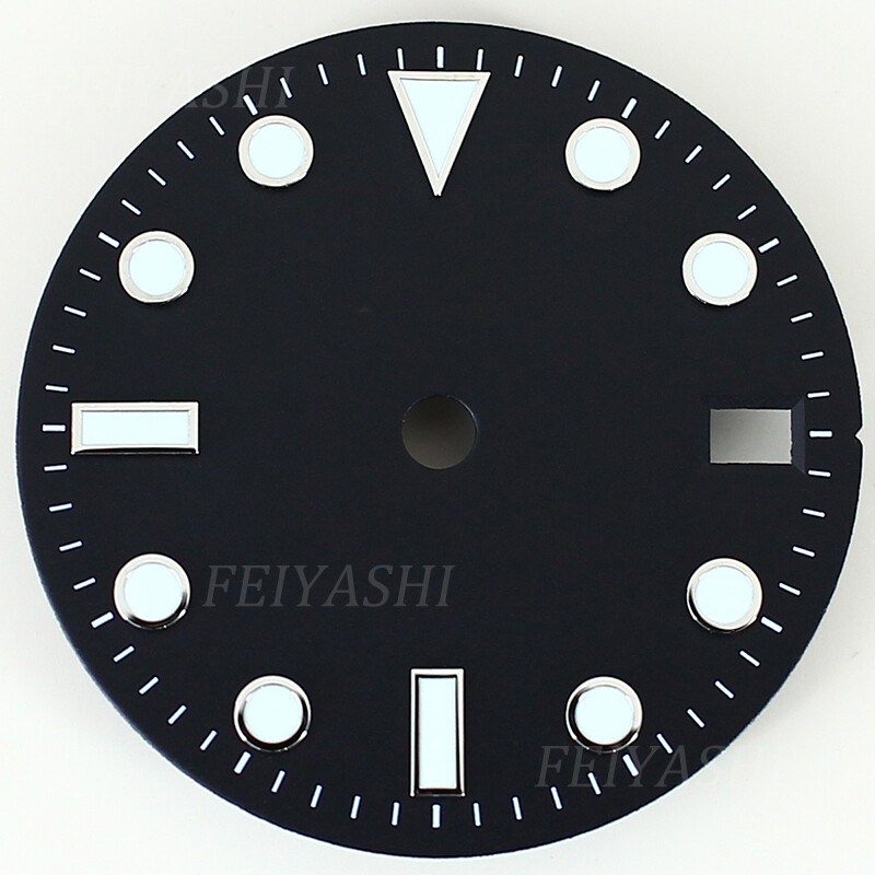 high-quality 28.5mm Dial For GMT SUB Black blue green diver case 3C luminescence