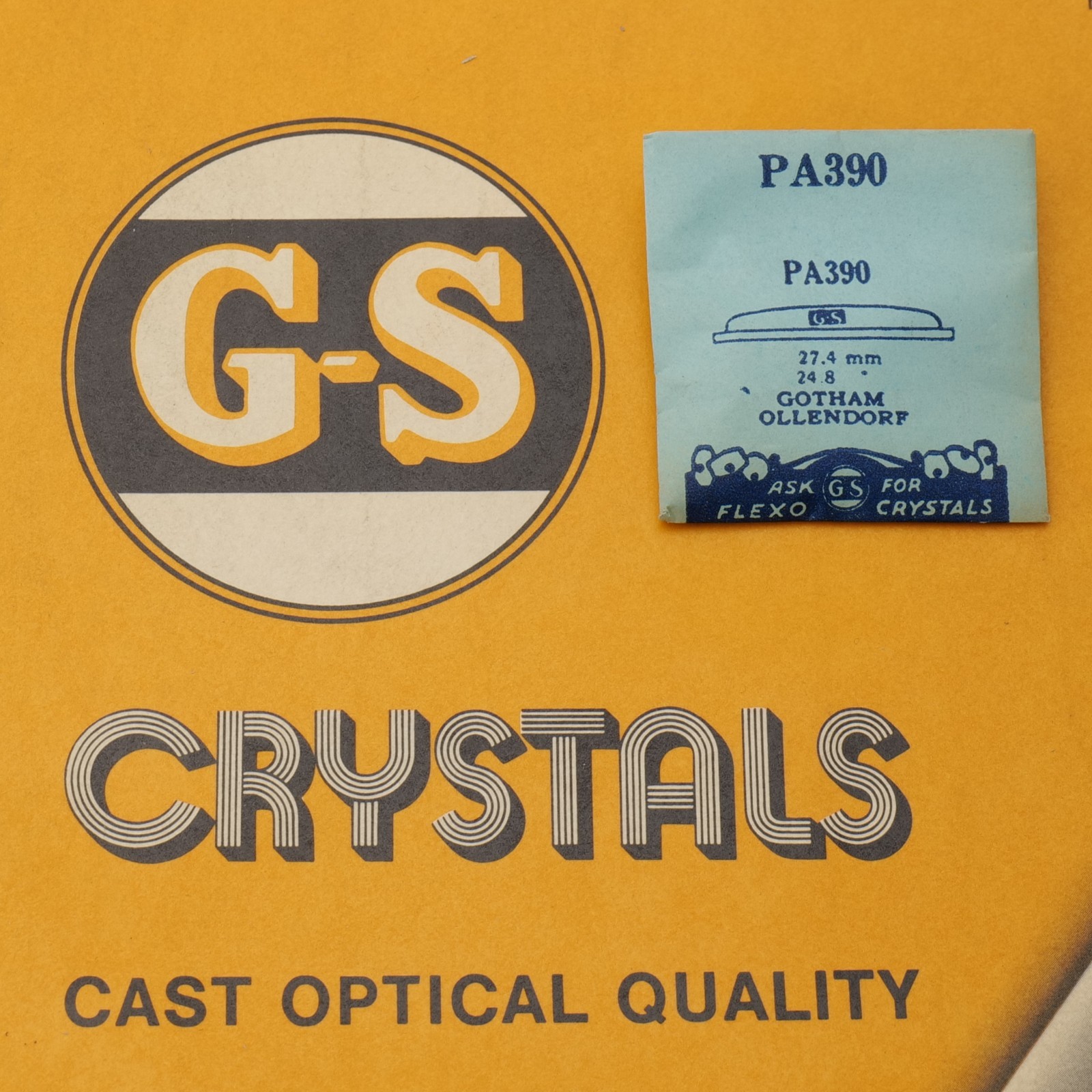 G-S Acrylic Watch Acrylic Crystal PA390 For Gotham – 27.4mm (PA1D10)