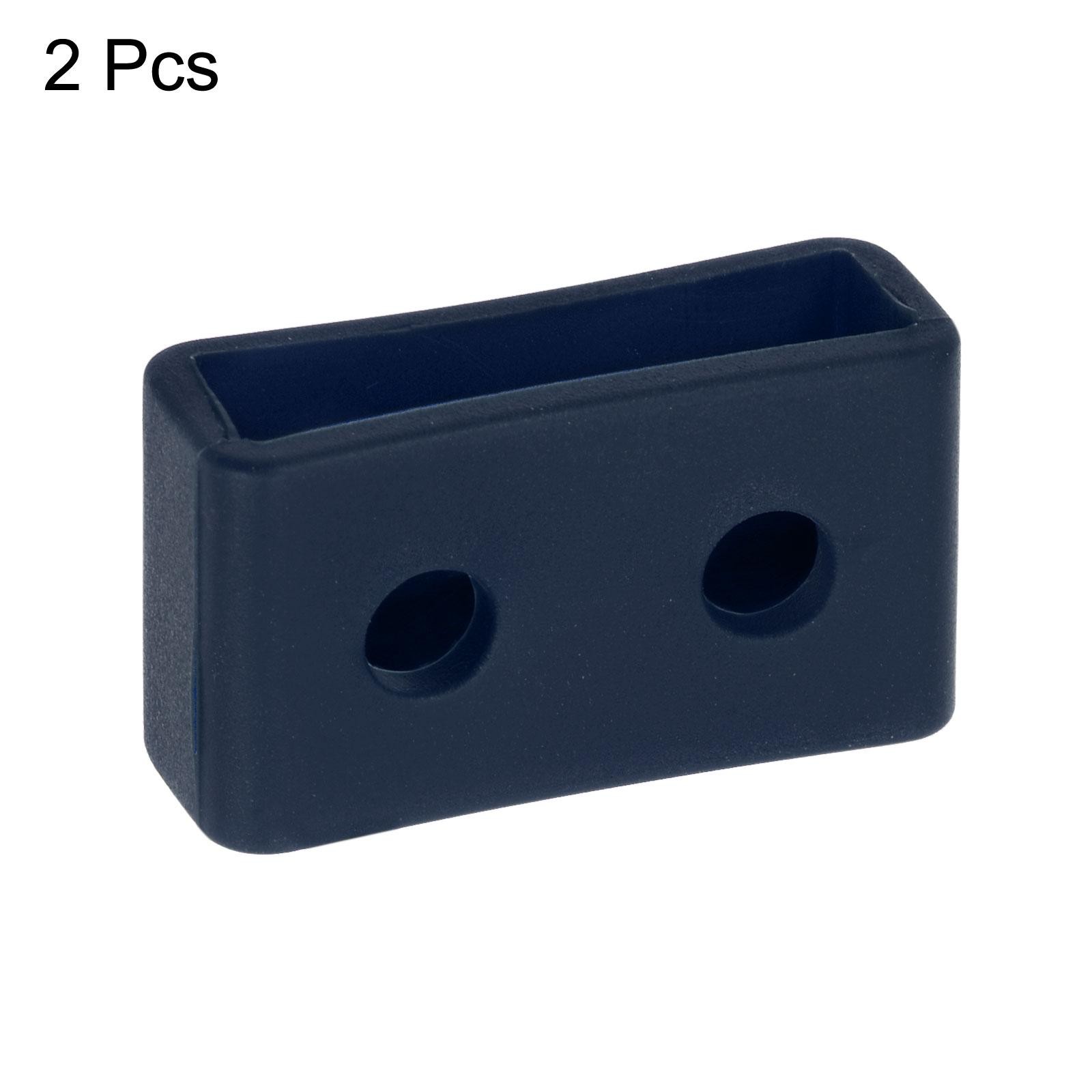 Watch Band Strap Loops Silicone for 20mm Width Watch Band, Navy Blue 2 Pcs