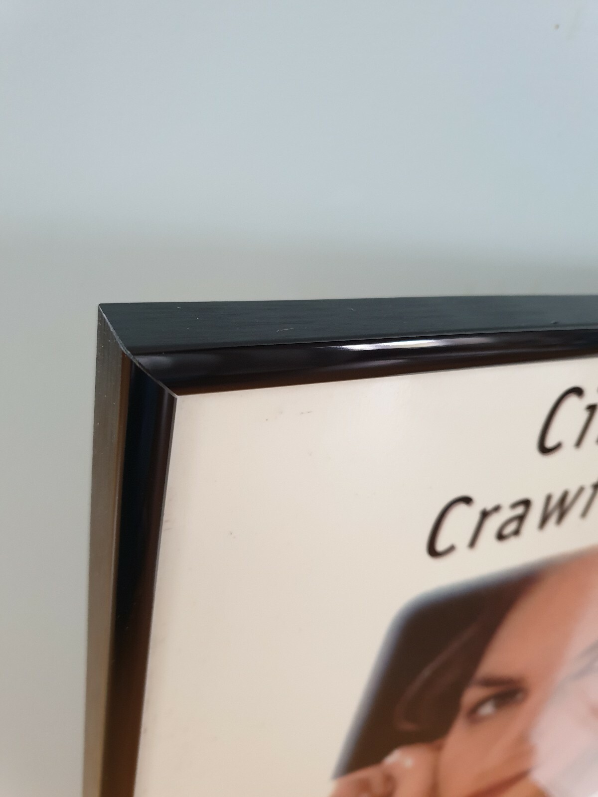 Omega Watch Main Dealers Shop Display – Framed Picture of Cindy Crawford – RARE!