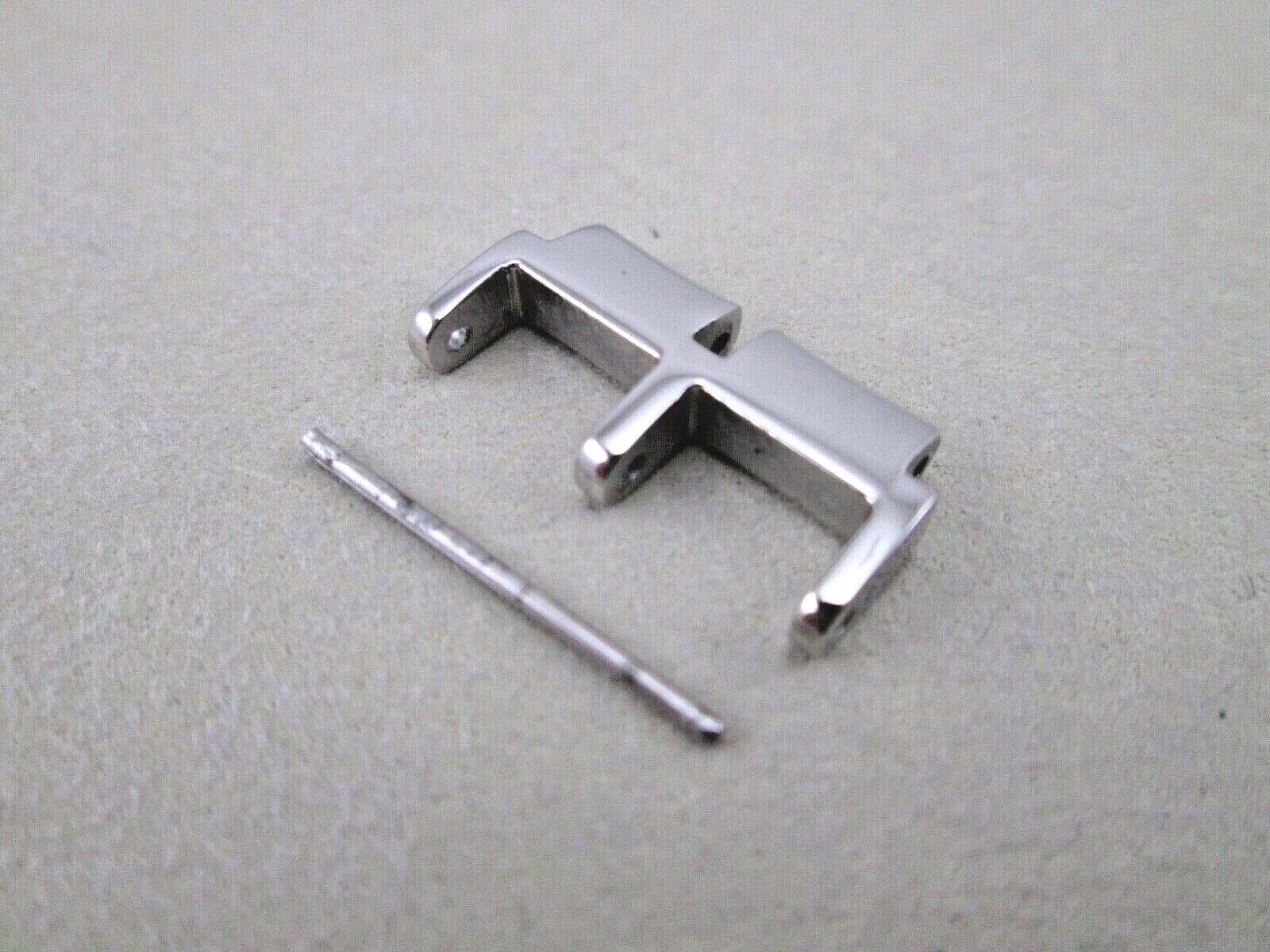 Metropola watch bracelet E link stainless steel silver tone shiny finish 20mm