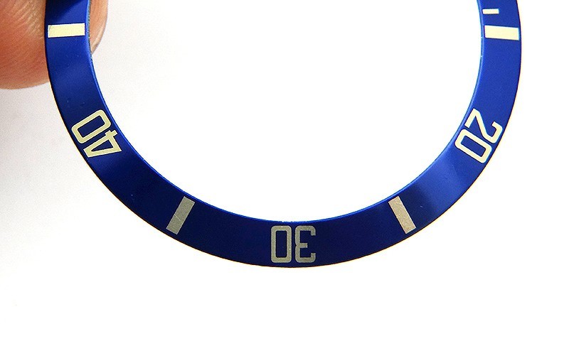 Genuine Rolex Submariner 16803 16613 16808 16618 Blue & Gold Watch Bezel Insert