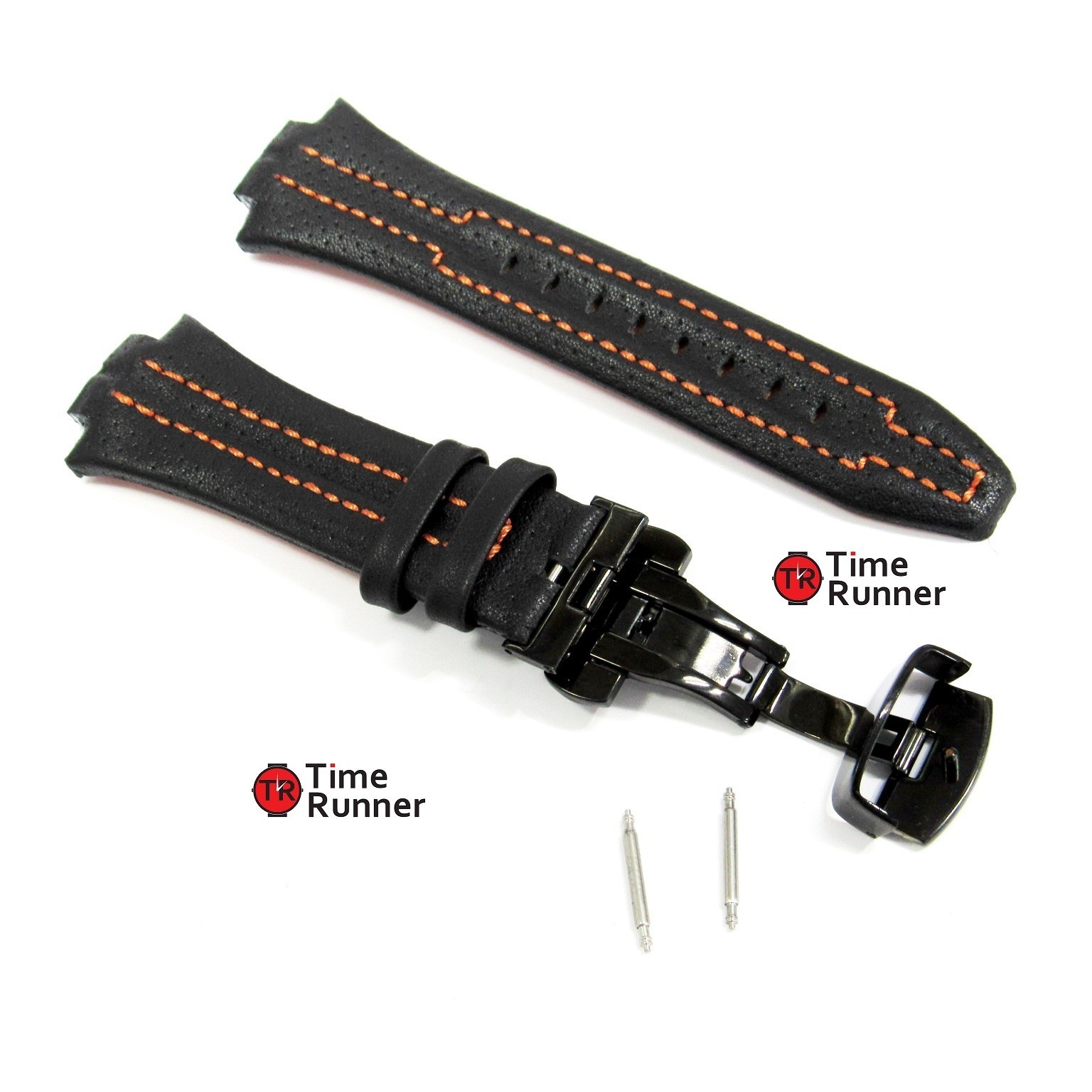 Seiko Sportura Leather Watch Band Replacement With PVD Clasp
