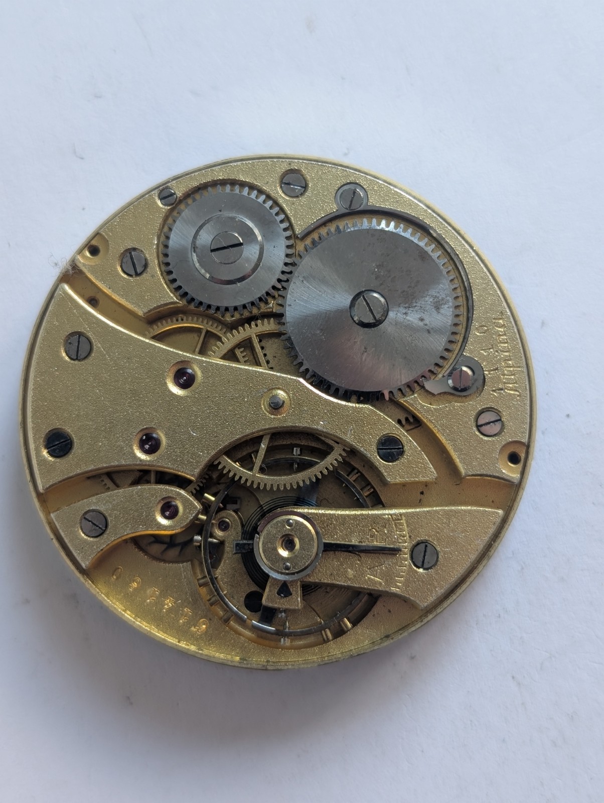 Vintage Alpina 1110 Pocket Watch Movement (Runs But Untested)