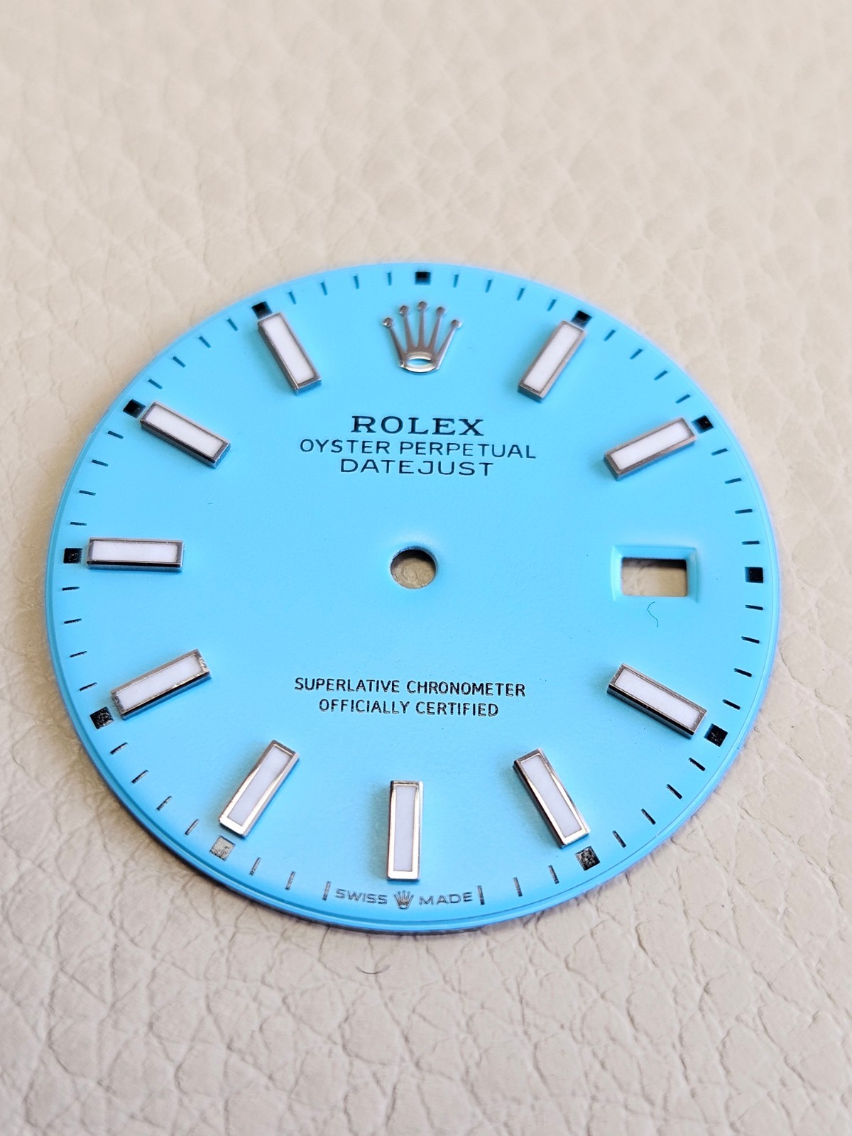 DIAL ONLY ROLEX 126300 126334 DATEJUST 41mm WATCH – BESPOKE TURQUOISE “TIFFANY”
