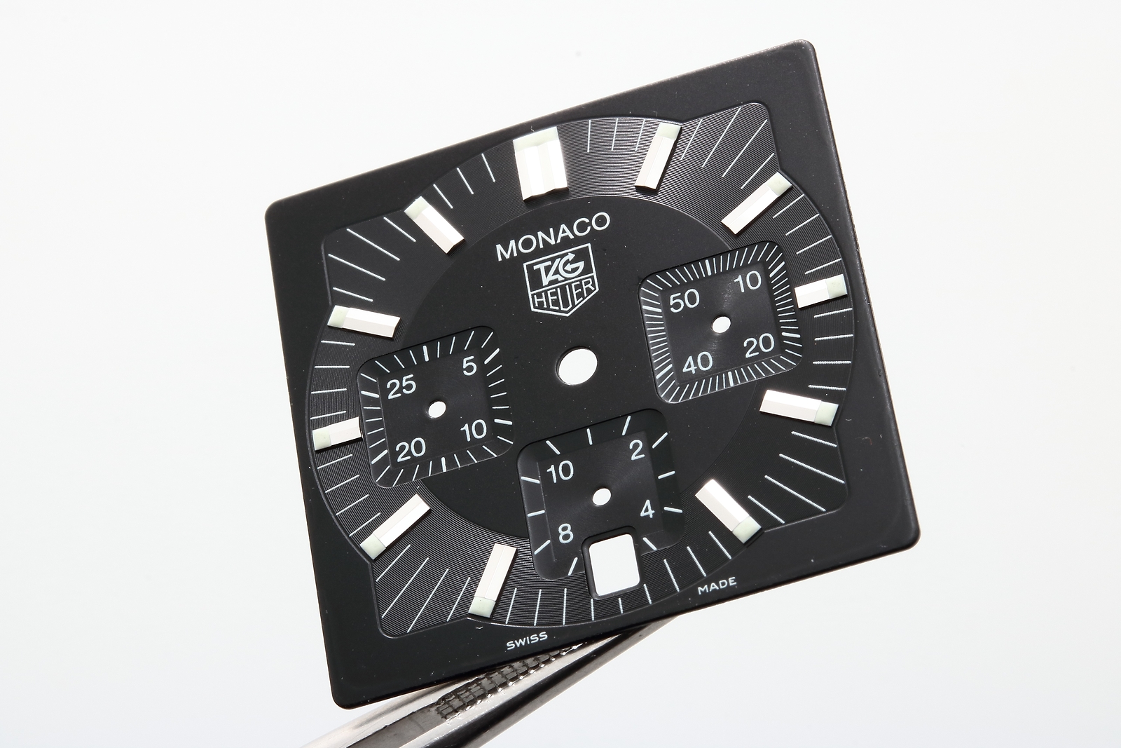 OEM Tag Heuer Monaco CW2111 Chronograph Date Black Dial GENUINE Watch Part