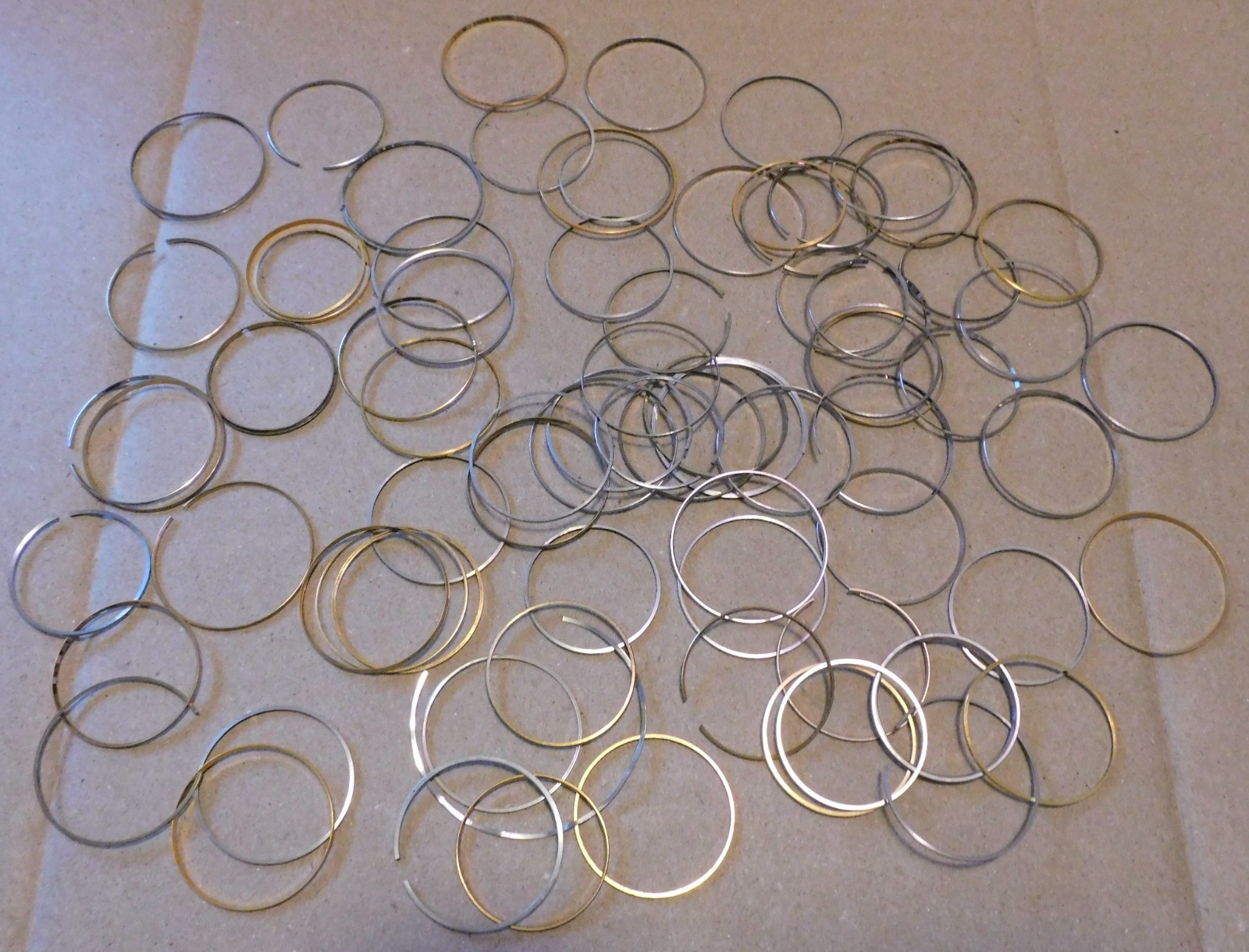 Lot of Watch Bezel Rings Wristwatch Gold Silver Plate Scrap AS IS Parts Project