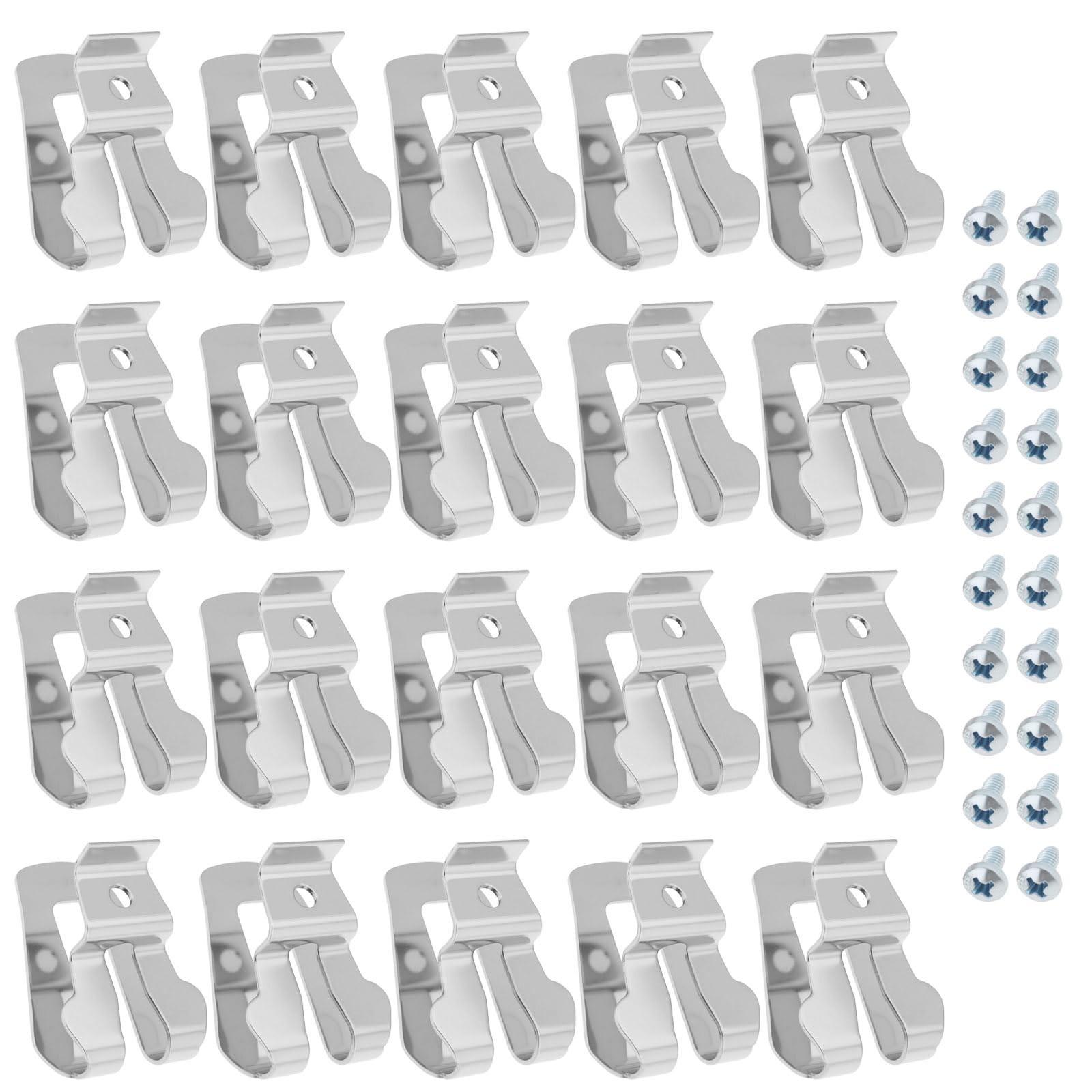 20pcs Stainless Steel Belt Clip Replacement for Ryobi Ridgid 18V Tools – Durable