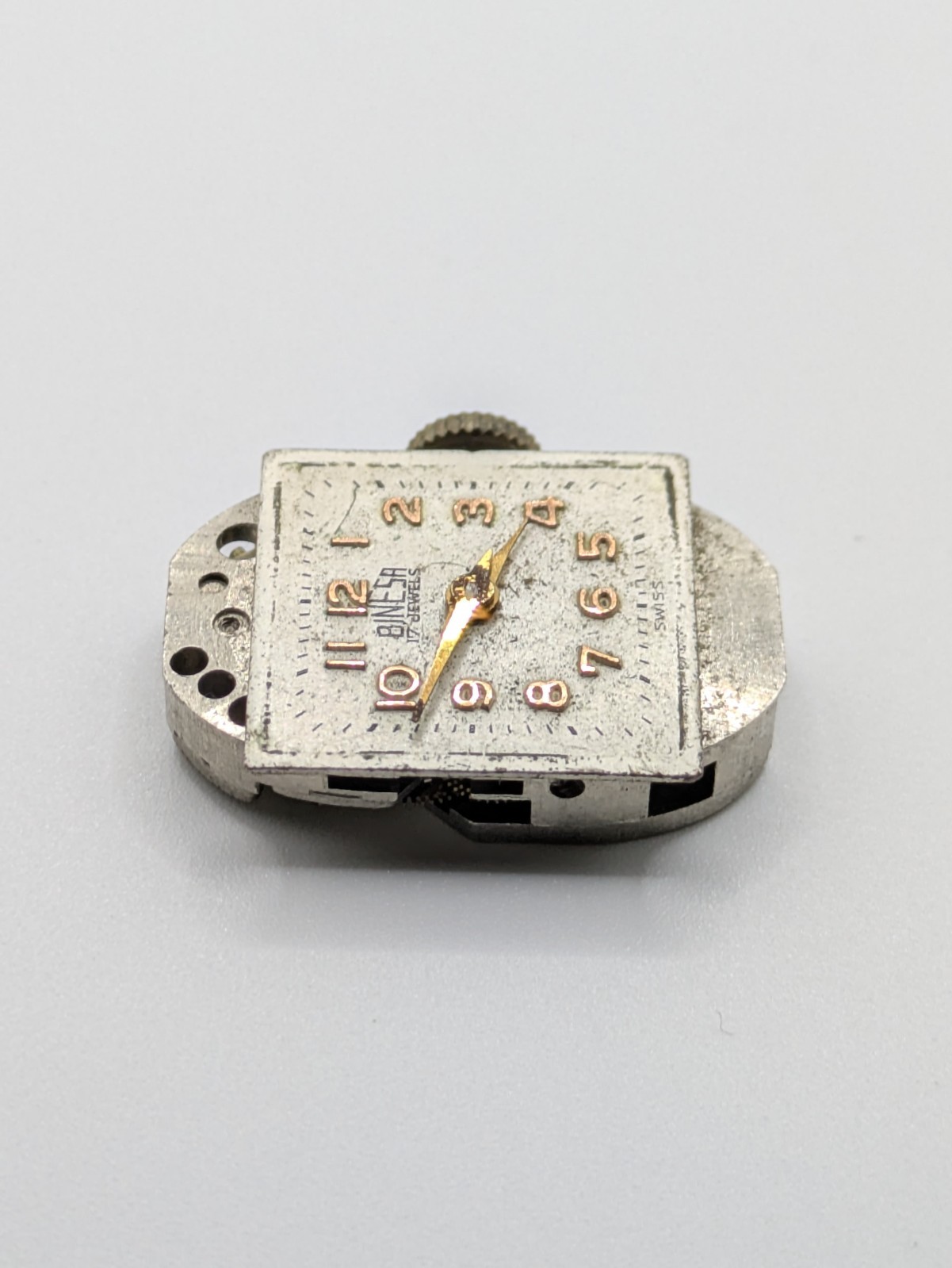 Binesa FHF 75 Manual Wind Watch Movement Swiss 17 Jewels Parts Repair 15.6mm