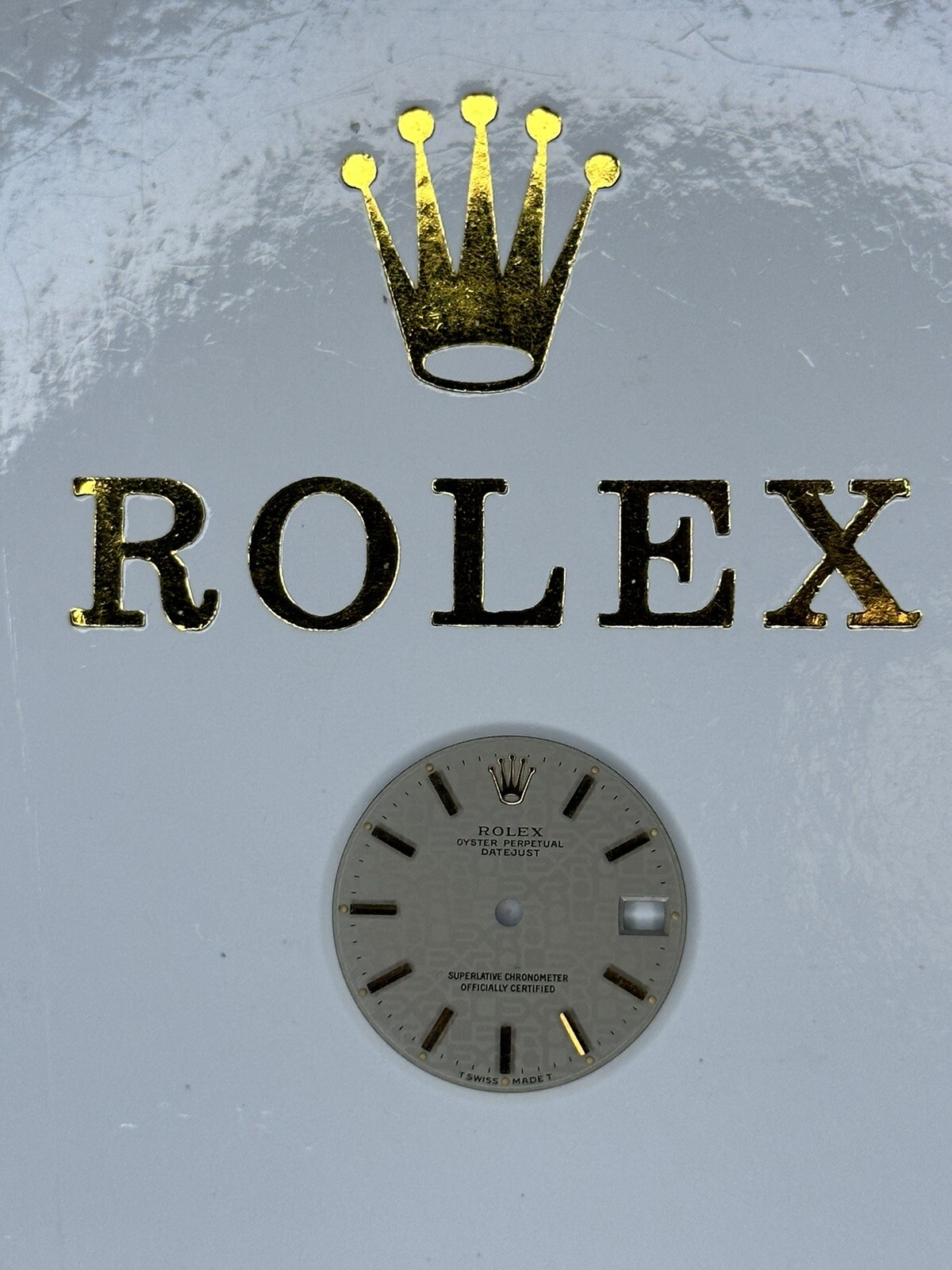 Authentic Rolex Datejust 31mm Gold Jubilee Dial Pie Pan Genuine Mint Condition